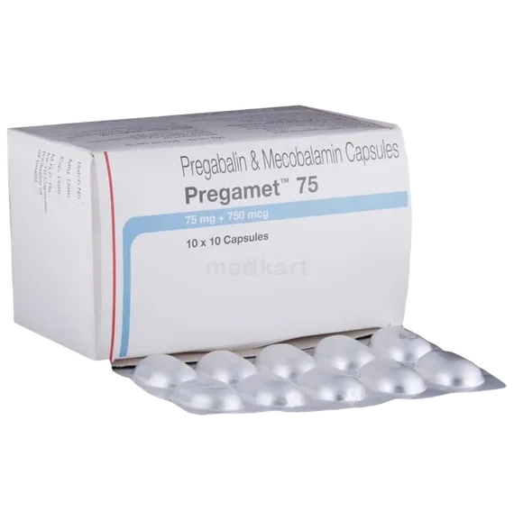 pregamet 75mg capsule 10's